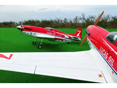 35–55CC Full Composite P-51D “STREGA” Scale Model Aircraft