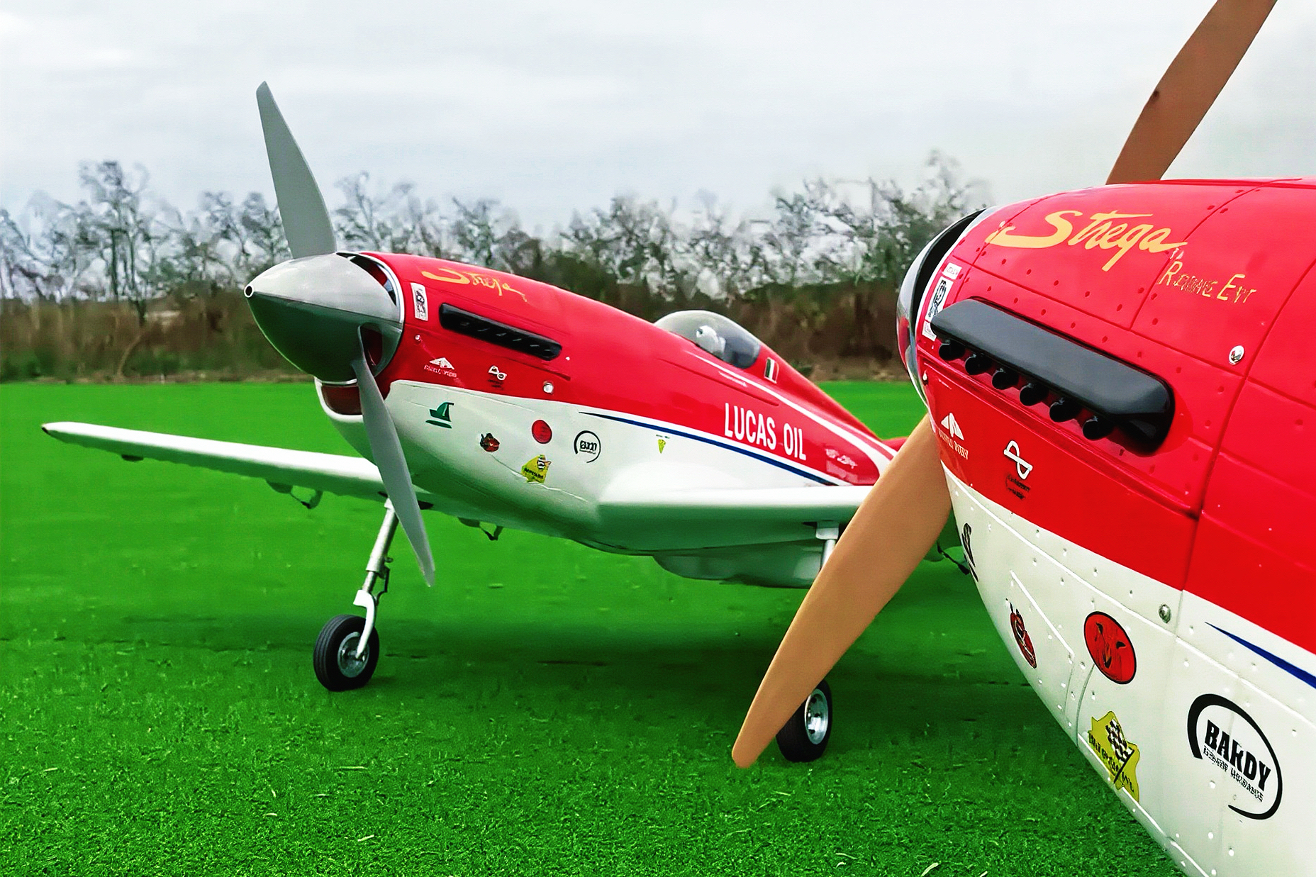 35–55CC Full Composite P-51D “STREGA” Scale Model Aircraft